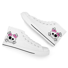 Load image into Gallery viewer, Ti Amo I love you - Exclusive Brand - High-Top Canvas Shoes - White Soles
