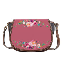 Load image into Gallery viewer, Ti Amo I love you - Exclusive Brand - Contessa 2 - Front &amp; Top Floral Swag-  Saddle Bag
