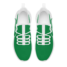 Load image into Gallery viewer, Ti Amo I love you - Exclusive Brand  - Fun Green -  Double Heart - Womens Mesh Knit Shoes - White Soles
