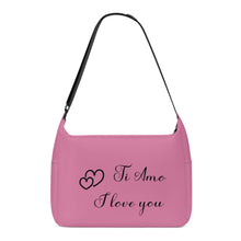 Load image into Gallery viewer, Ti Amo I love you - Exclusive Brand - Charm - Double Black Heart Logo -  Journey Computer Shoulder Bag
