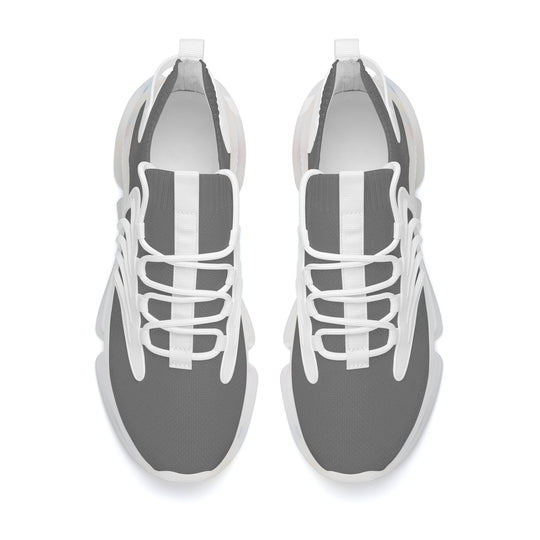 Ti Amo I love you - Exclusive Brand  - Dove Gray - Mens / Womens - Air Max React Sneakers - White Soles
