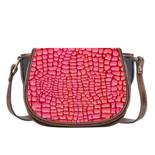 Load image into Gallery viewer, Ti Amo I love you - Exclusive Brand - Mandy - Reptile Pattern - Saddle Bag
