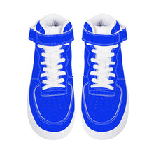 Load image into Gallery viewer, Ti Amo I love you - Exclusive Brand - Blue Blue Eyes - Angry Fish - High Top Unisex Sneakers
