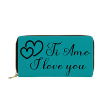 Load image into Gallery viewer, Ti Amo I love you - Exclusive Brand - Zipper Purse Clutch Bag
