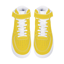 Load image into Gallery viewer, Ti Amo I love you - Exclusive Brand - Aesthetic Yellow - High Top Unisex Sneakers
