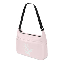 Load image into Gallery viewer, Ti Amo I love you - Exclusive Brand - Wisp Pink - White Daisy - Journey Computer Shoulder Bag
