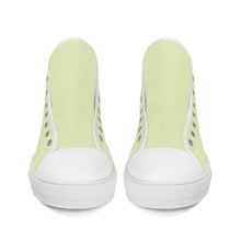 Load image into Gallery viewer, Ti Amo I love you  - Exclusive Brand - Beryl Green - Unisex High-Top Canvas Shoes - White Soles
