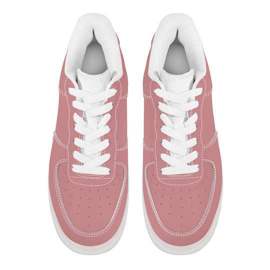 Ti Amo I love you - Exclusive Brand  - New York Pink - Transparent Low Top Air Force Leather Shoes