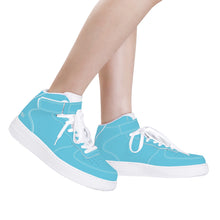 Load image into Gallery viewer, Ti Amo I love you - Exclusive Brand - Aquamarine Blue - High Top Unisex Sneakers
