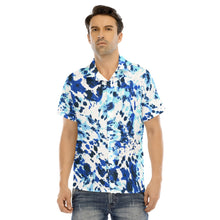 Load image into Gallery viewer, Ti Amo I love you -Exclusive Brand  - Men&#39;s Lapel Collar Short Sleeve T-shirt With Concealed Placket
