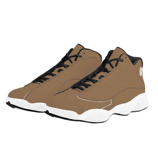 Ti Amo I love you  - Exclusive Brand  - Acorn Brown - Mens / Womens  - Unisex Basketball Shoes - Black Laces