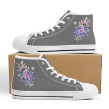 Load image into Gallery viewer, Ti Amo I love you - Exclusive Brand - High-Top Canvas Shoes - White Soles
