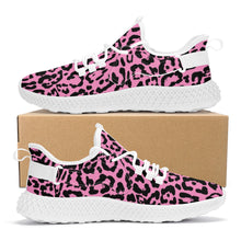 Load image into Gallery viewer, Ti Amo I love you - Exclusive Brand - Begonia Pink - Leopard - Mesh Knit Shoes
