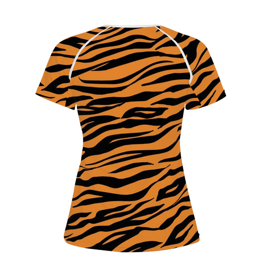 Ti Amo I love you - Exclusive Brand - Zest & Black - Tiger Stripes - Women's T shirt - Sizes XS-2XL