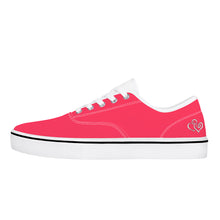 Load image into Gallery viewer, Ti Amo I love you -  Exclusive Brand  - Radical Red - Double White Heart -  Skate Shoe - White Soles
