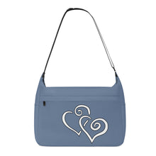 Load image into Gallery viewer, Ti Amo I love you - Exclusive Brand - Lynch - Double White Heart - Journey Computer Shoulder Bag
