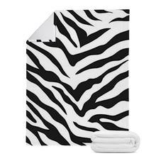 Load image into Gallery viewer, Ti Amo I love you - Exclusive Brands - Black &amp; White - Zebra - Micro Fleece Blankets
