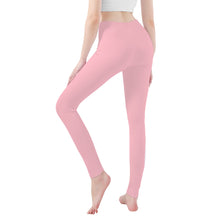 Load image into Gallery viewer, Ti Amo I love you - Exclusive Brand  - Pink -  White Daisy -  Yoga Leggings
