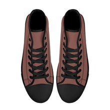 Load image into Gallery viewer, Ti Amo I love you - Exclusive Brand - High-Top Canvas Shoes - Black Soles
