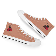 Load image into Gallery viewer, Ti Amo I love you - Exclusive Brand  - High-Top Canvas Shoes - White Soles
