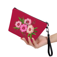 Load image into Gallery viewer, Ti Amo I love you - Exclusive Brand - Cardinal - Pink Floral - Sling Cosmetic Bag
