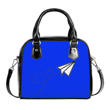 Load image into Gallery viewer, Ti Amo I love you  - Exclusive Brand  - Blue Blue Eyes - Paper Airplane - Shoulder Handbag
