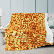 Load image into Gallery viewer, Ti Amo I love you Exclusive Brand  - Texas Rose &amp; Golden Tainoi Retile Skin -  Micro Fleece Blankets
