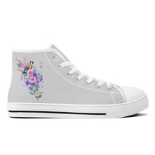 Load image into Gallery viewer, Ti Amo I love you  - Exclusive Brand - High-Top Canvas Shoes - White Soles
