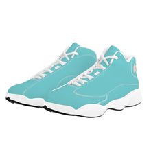 Load image into Gallery viewer, Ti Amo I love you - Exclusive Brand  - Agate Blue - Mens / Womens - Unisex Basketball Shoes - White Laces
