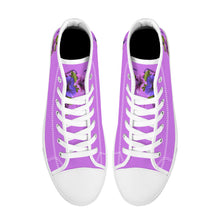 Load image into Gallery viewer, Ti Amo I love you - Exclusive Brand - High-Top Canvas Shoes - White Soles
