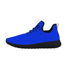 Load image into Gallery viewer, Ti Amo I love you - Exclusive Brand - Blue Blue Eyes - Double Black Heart - Lightweight Mesh Knit Sneakers - Black Soles
