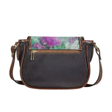 Load image into Gallery viewer, Ti Amo I love you - Exclusive Brand - Bayleaf with Bouquet Colored Flowers - Saddle Bag
