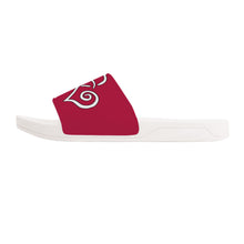 Load image into Gallery viewer, Ti Amo I love you - Cardinal - Double White Heart - Slide Sandals - White Soles
