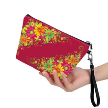 Load image into Gallery viewer, Ti Amo I love you - Exclusive Brand - Cardinal - Multicolor Floral - Sling Cosmetic Bag
