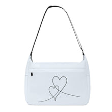 Load image into Gallery viewer, Ti Amo I love you - Exclusive Brand - Alice Blue - Double Script Heart - Journey Computer Shoulder Bag
