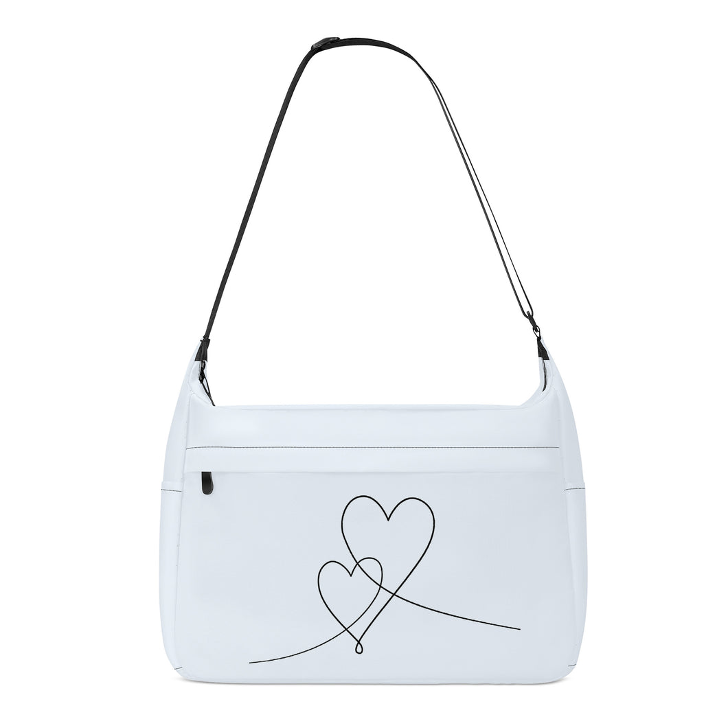 Ti Amo I love you - Exclusive Brand - Alice Blue - Double Script Heart - Journey Computer Shoulder Bag