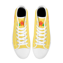 Load image into Gallery viewer, Ti Amo I love you  - Exclusive Brand  - Womens High-Top Canvas Shoes - White Soles
