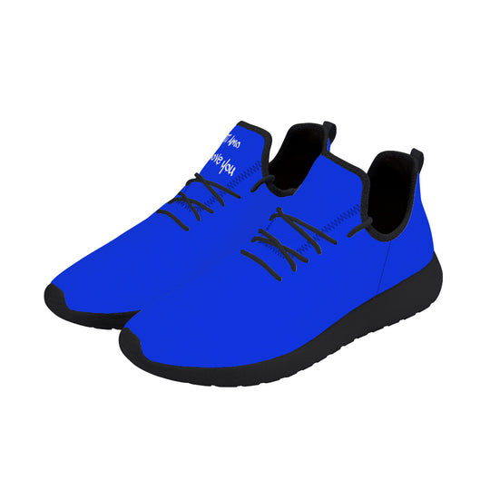 Ti Amo I love you - Exclusive Brand - Blue Blue Eyes - Lightweight Mesh Knit Sneakers - Black Soles