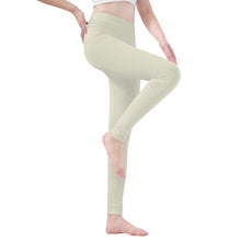 Load image into Gallery viewer, Ti Amo I love you - Exclusive Brand  - White Rock - White Daisy -  Yoga Leggings
