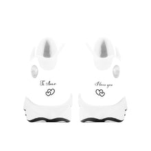 Load image into Gallery viewer, Ti Amo I love you - Exclusive Brand  - White - Mens / Womens - Unisex  Basketball Shoes - White Laces
