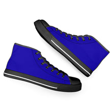 Load image into Gallery viewer, Ti Amo I love you - Exclusive Brand - Persian Blue - High-Top Canvavs Shoes - Black Soles
