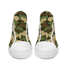 Load image into Gallery viewer, Ti Amo I love you - Exclusive Brand  - High-Top Canvas Shoes - White Soles
