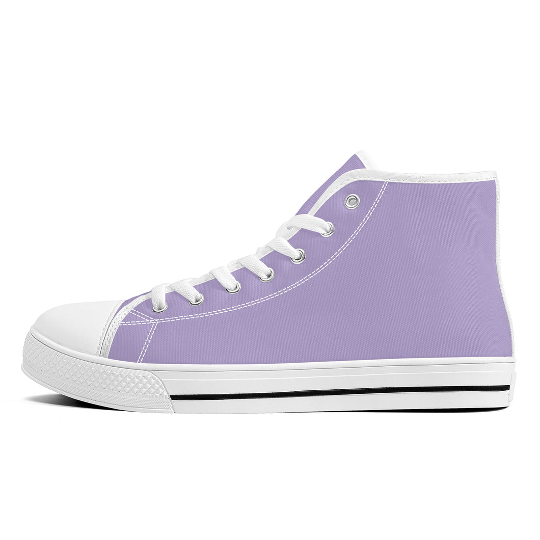 Ti Amo I love you  - Exclusive Brand  - Womens High-Top Canvas Shoes - White Soles