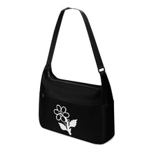 Load image into Gallery viewer, Ti Amo I love you - Exclusive Brand - Black - White Daisy - Journey Computer Shoulder Bag
