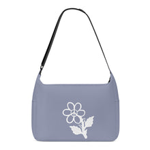 Load image into Gallery viewer, Ti Amo I love you - Exclusive Brand - Cool Grey - White Daisy - Journey Computer Shoulder Bag
