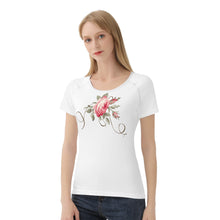 Load image into Gallery viewer, Ti Amo I love you - Exclusive Brand - White - Rose - Women&#39;s T shirt - Sizes XS-2XL
