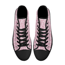 Load image into Gallery viewer, Ti Amo I love you - Exclusive Brand - High-Top Canvavs Shoes - Black Soles
