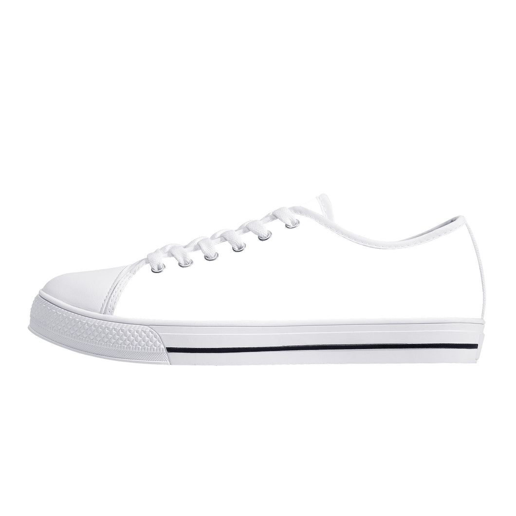 Ti Amo I love you - Exclusive Brand - Low - Top Canvas Shoes - White Soles