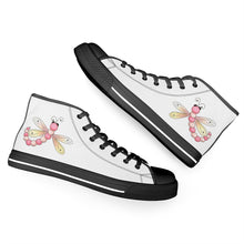 Load image into Gallery viewer, Ti Amo I love you - Exclusive Brand - Firefly - High-Top Canvas Shoes - Black Soles
