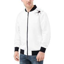 Load image into Gallery viewer, Ti Amo I love you -  Exclusive Brand- White - Spider - Men&#39;s Bomber Jacket
